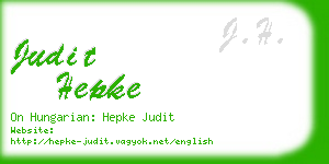 judit hepke business card
